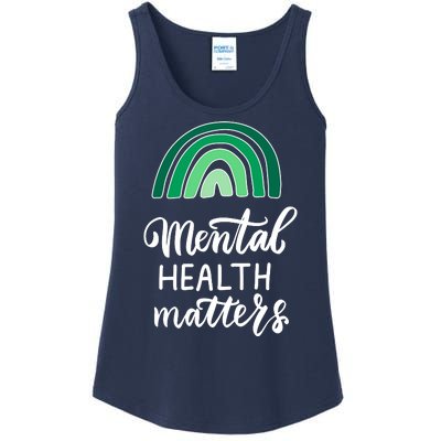 Mental Health Matters Awareness Month Rainbow Ladies Essential Tank