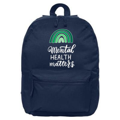 Mental Health Matters Awareness Month Rainbow 16 in Basic Backpack