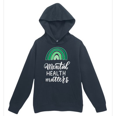 Mental Health Matters Awareness Month Rainbow Urban Pullover Hoodie