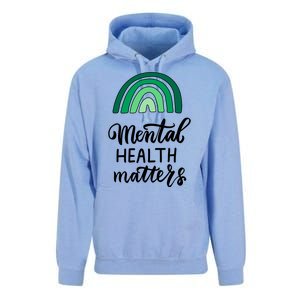 Mental Health Matters Awareness Month Rainbow Unisex Surf Hoodie