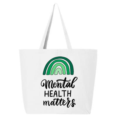 Mental Health Matters Awareness Month Rainbow 25L Jumbo Tote