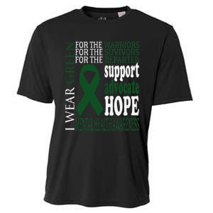 Mental Health Matters Green Ribbon Mental Health Awareness Cooling Performance Crew T-Shirt