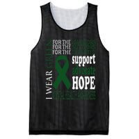 Mental Health Matters Green Ribbon Mental Health Awareness Mesh Reversible Basketball Jersey Tank