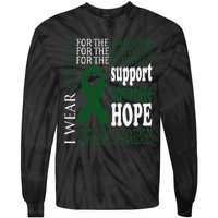 Mental Health Matters Green Ribbon Mental Health Awareness Tie-Dye Long Sleeve Shirt