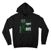 Mental Health Matters Green Ribbon Mental Health Awareness Tall Hoodie