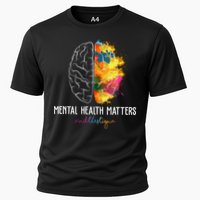 Mental Health Matters End The Stigma Colorful Brain Performance Shirt