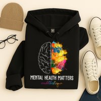 Mental Health Matters End The Stigma Colorful Brain Hoodie