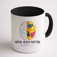 Mental Health Matters End The Stigma Colorful Brain Mug