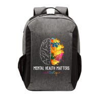 Mental Health Matters End The Stigma Colorful Brain Vector Backpack