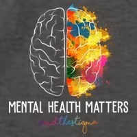 Mental Health Matters End The Stigma Colorful Brain Vector Backpack