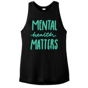 Mental Health Matters Awareness Month Ladies PosiCharge Tri-Blend Wicking Tank