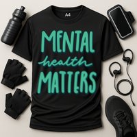 Mental Health Matters Awareness Month Cooling Performance Crew T-Shirt