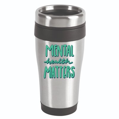 Mental Health Matters Awareness Month 16oz Travel Tumbler