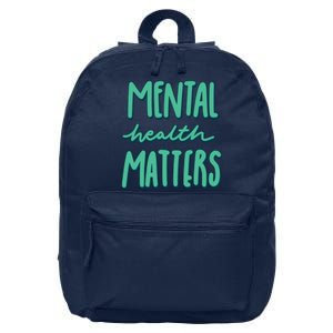 Mental Health Matters Awareness Month 16 in Basic Backpack