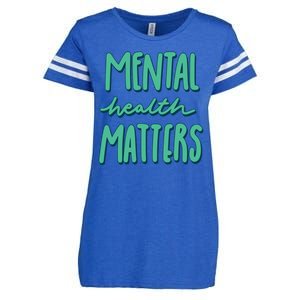 Mental Health Matters Awareness Month Enza Ladies Jersey Football T-Shirt