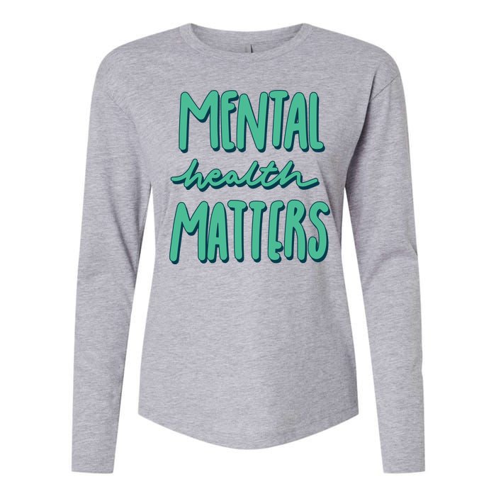 Mental Health Matters Awareness Month Womens Cotton Relaxed Long Sleeve T-Shirt