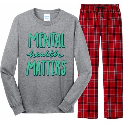 Mental Health Matters Awareness Month Long Sleeve Pajama Set