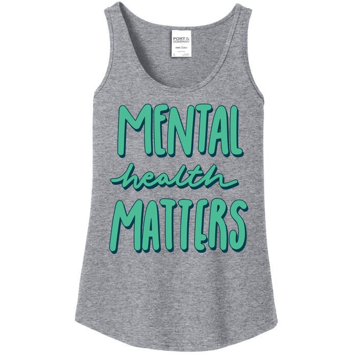 Mental Health Matters Awareness Month Ladies Essential Tank