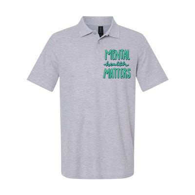 Mental Health Matters Awareness Month Softstyle Adult Sport Polo