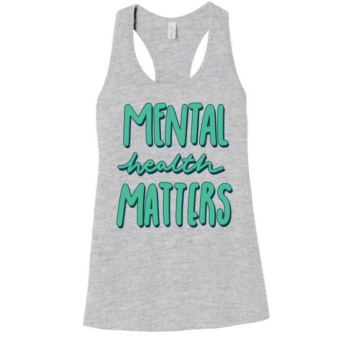 Mental Health Matters Awareness Month Women's Racerback Tank