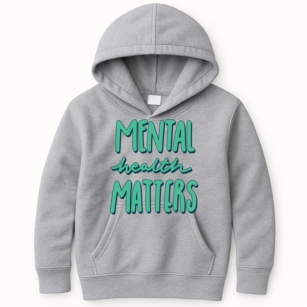Mental Health Matters Awareness Month Kids Hoodie