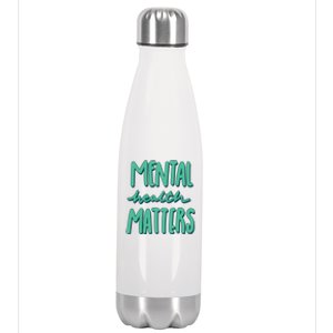 Mental Health Matters Awareness Month Stainless Steel Insulated Water Bottle