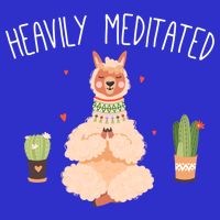 Meditation Heavily Meditated Cute Llama And Yoga Gift 16 in Basic Backpack