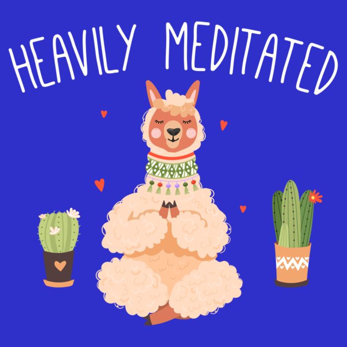 Meditation Heavily Meditated Cute Llama And Yoga Gift 16 in Basic Backpack