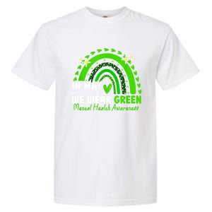 Mental Health Matters We Wear Green Mental Health Awareness Garment-Dyed Heavyweight T-Shirt