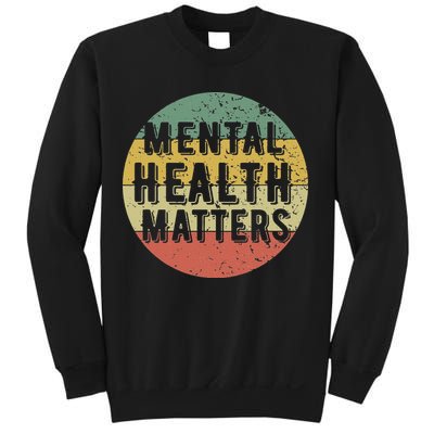 Mental Health Matters Vintage Retro 90's Style Awareness Tee Sweatshirt