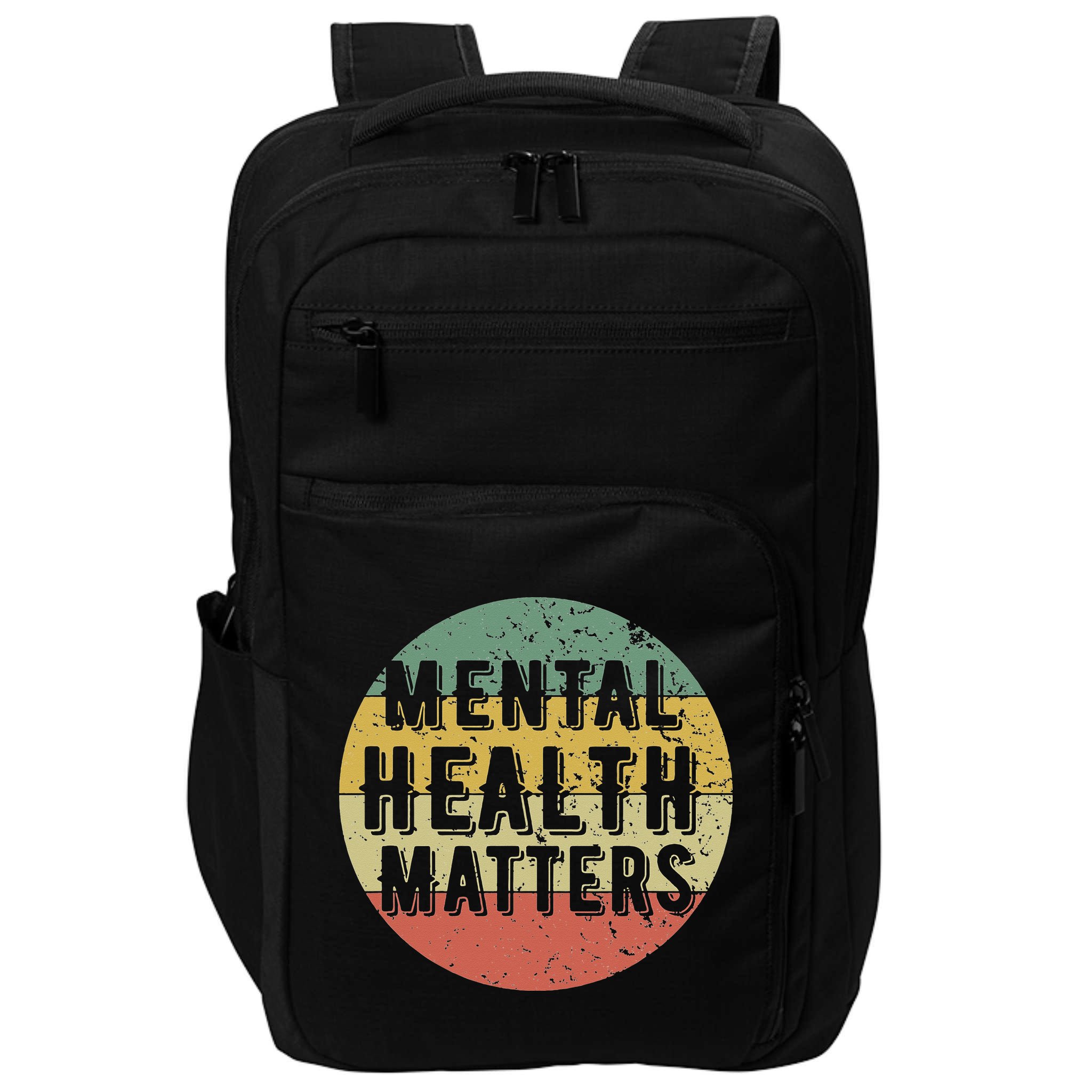 Mental Health Matters Vintage Retro 90's Style Awareness Tee Impact Tech Backpack