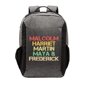 Malcolm Harriet Martin Maya Frederick Black history Gift Vector Backpack