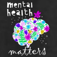 Mental Health Matters Flowers Brain Awareness Month Adult Drive Performance Visor