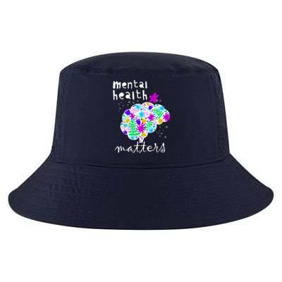 Mental Health Matters Flowers Brain Awareness Month Cool Comfort Performance Bucket Hat