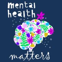 Mental Health Matters Flowers Brain Awareness Month Flatbill Hat