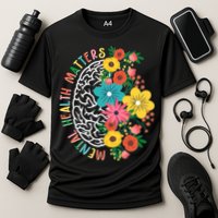 Mental Health Matters Flowering Mind Cooling Performance Crew T-Shirt