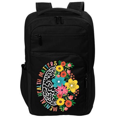 Mental Health Matters Flowering Mind Impact Tech Backpack