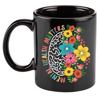Mental Health Matters Flowering Mind 11oz C Handle Ceramic Mug