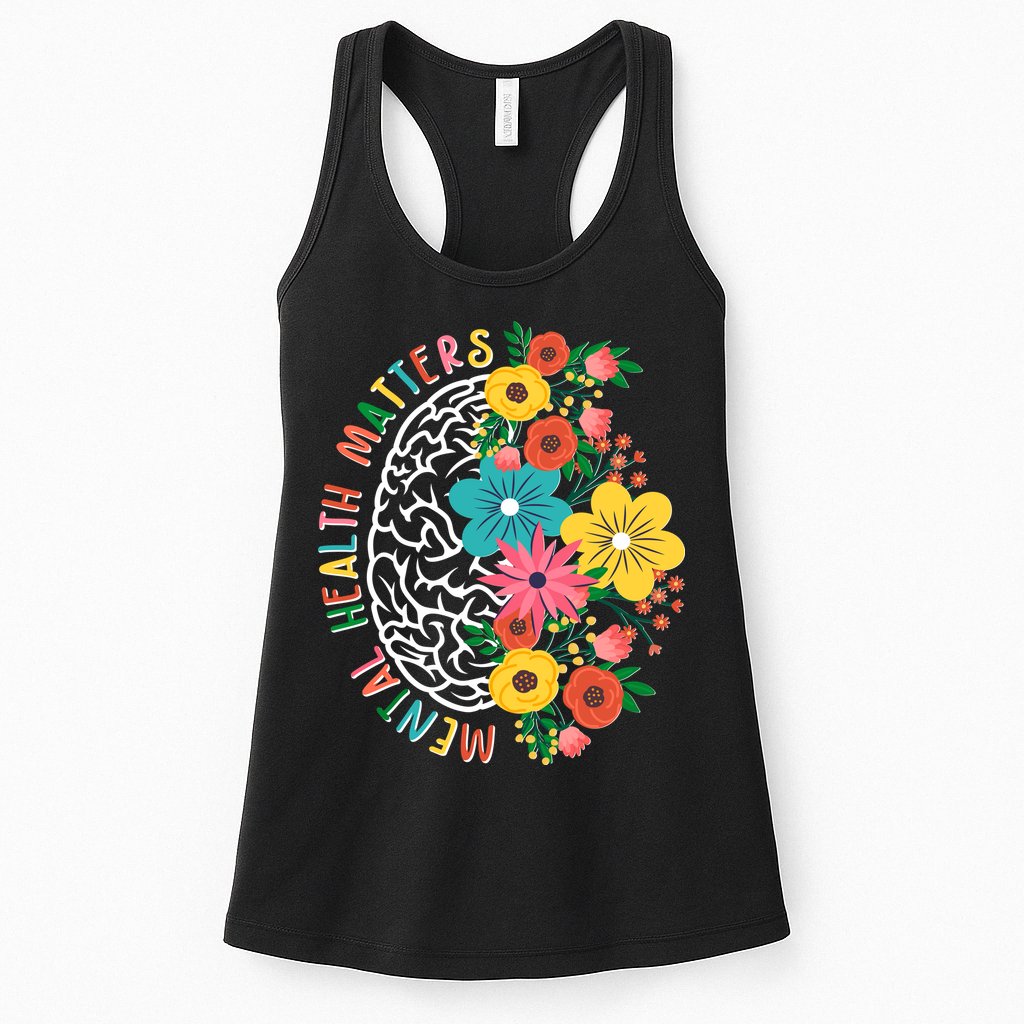 Mental Health Matters Flowering Mind Womens Tank Top