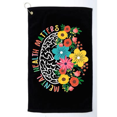 Mental Health Matters Flowering Mind Golf Towel