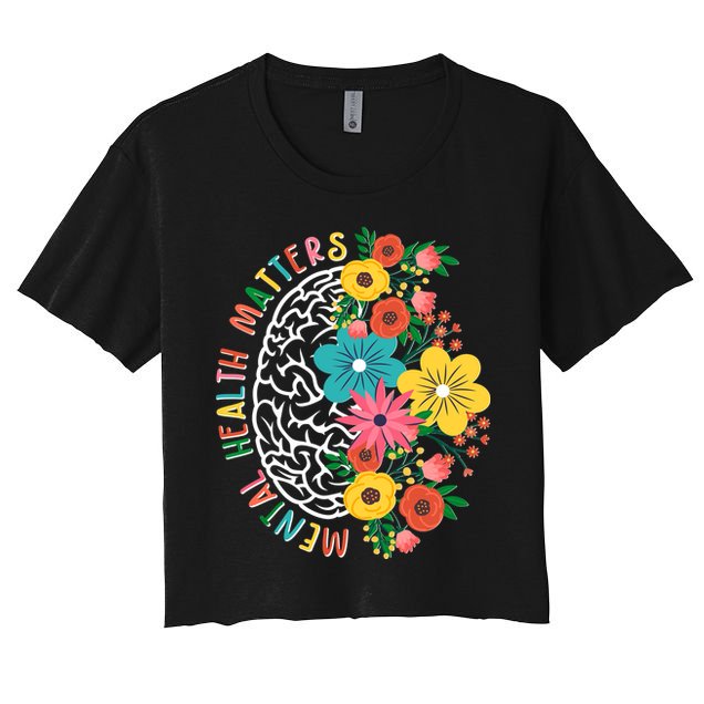 Mental Health Matters Flowering Mind Crop Top