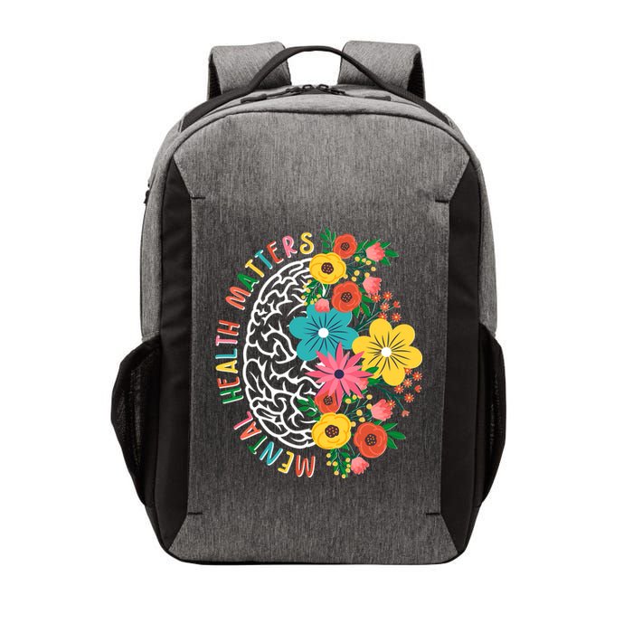 Mental Health Matters Flowering Mind Vector Backpack
