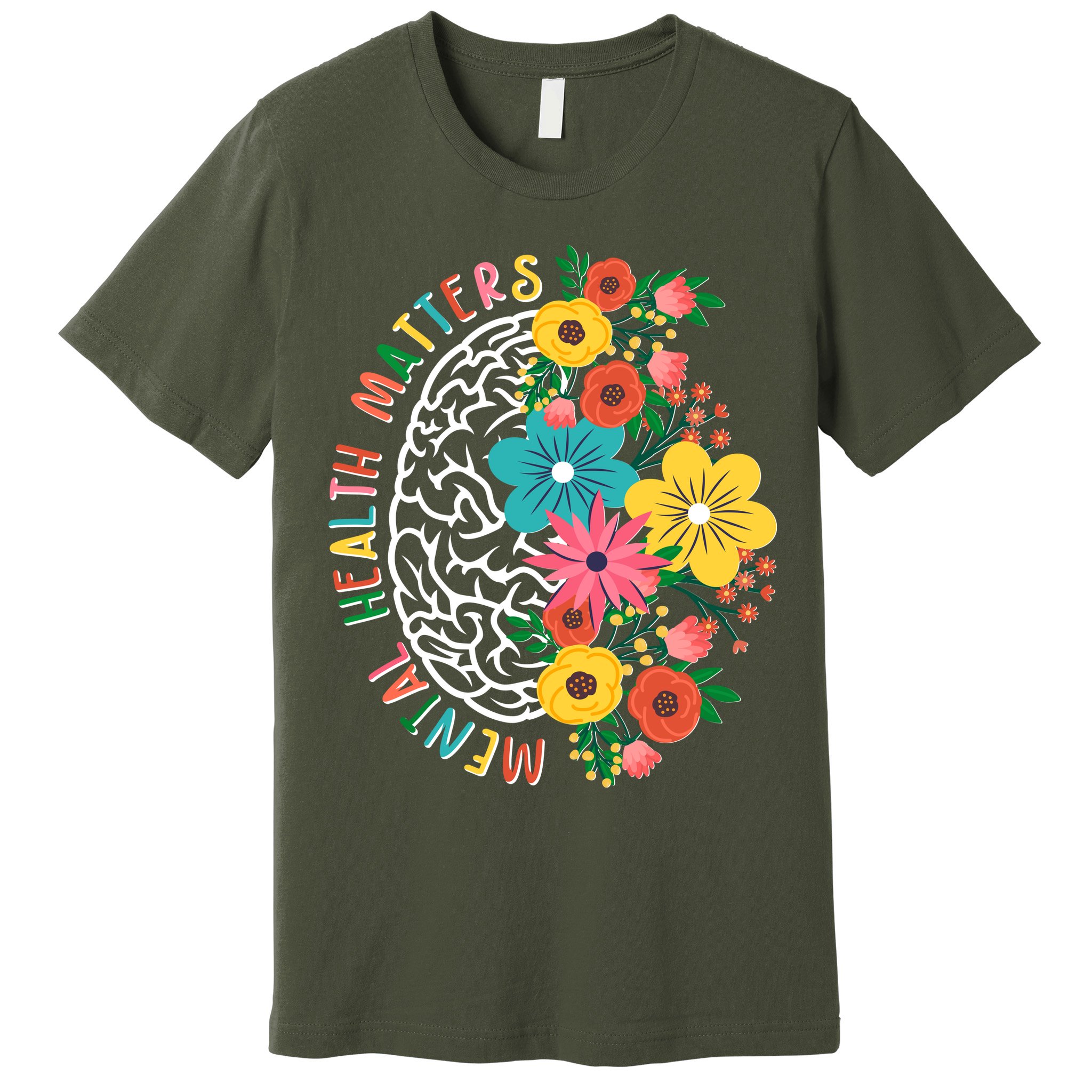 Mental Health Matters Flowering Mind Premium T-Shirt