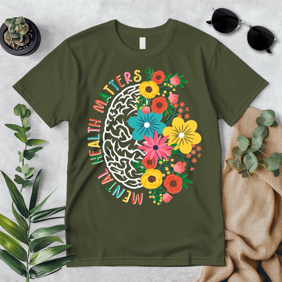 Mental Health Matters Flowering Mind Premium T-Shirt