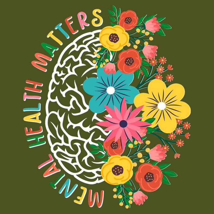 Mental Health Matters Flowering Mind Premium T-Shirt