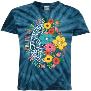 Mental Health Matters Flowering Mind Kids Tie-Dye T-Shirt