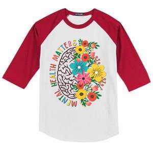 Mental Health Matters Flowering Mind Kids Colorblock Raglan Jersey