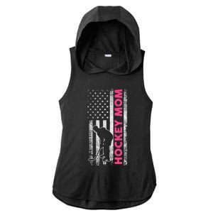 Mother Hockey Mom Gift Ladies PosiCharge Tri-Blend Wicking Draft Hoodie Tank