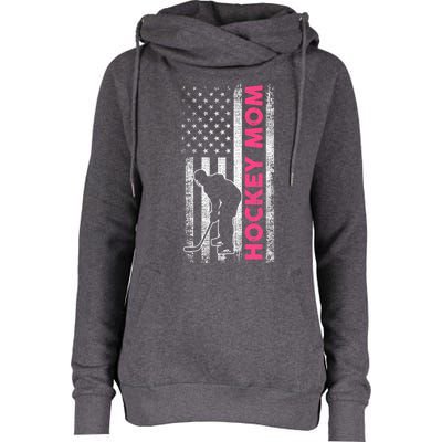 Mother Hockey Mom Gift Womens Funnel Neck Pullover Hood