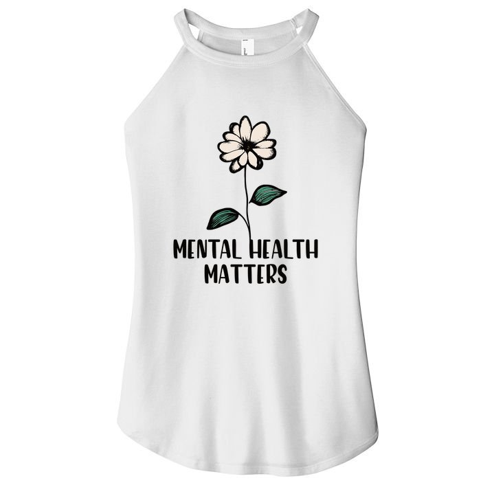 Mental Health Matters Women's Perfect Tri Rocker Tank